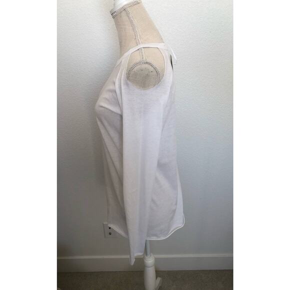 Chaser Vintage Collection Paper Thin Cold Shoulder Long Sleeve - M - Picture 2 of 4